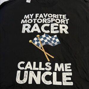 Race car fan Tee Shirt Size 2XL